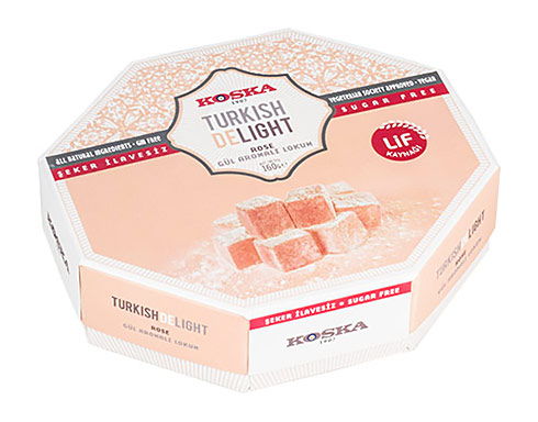 160 g Sugar Free Rose Flavored Turkish Delight